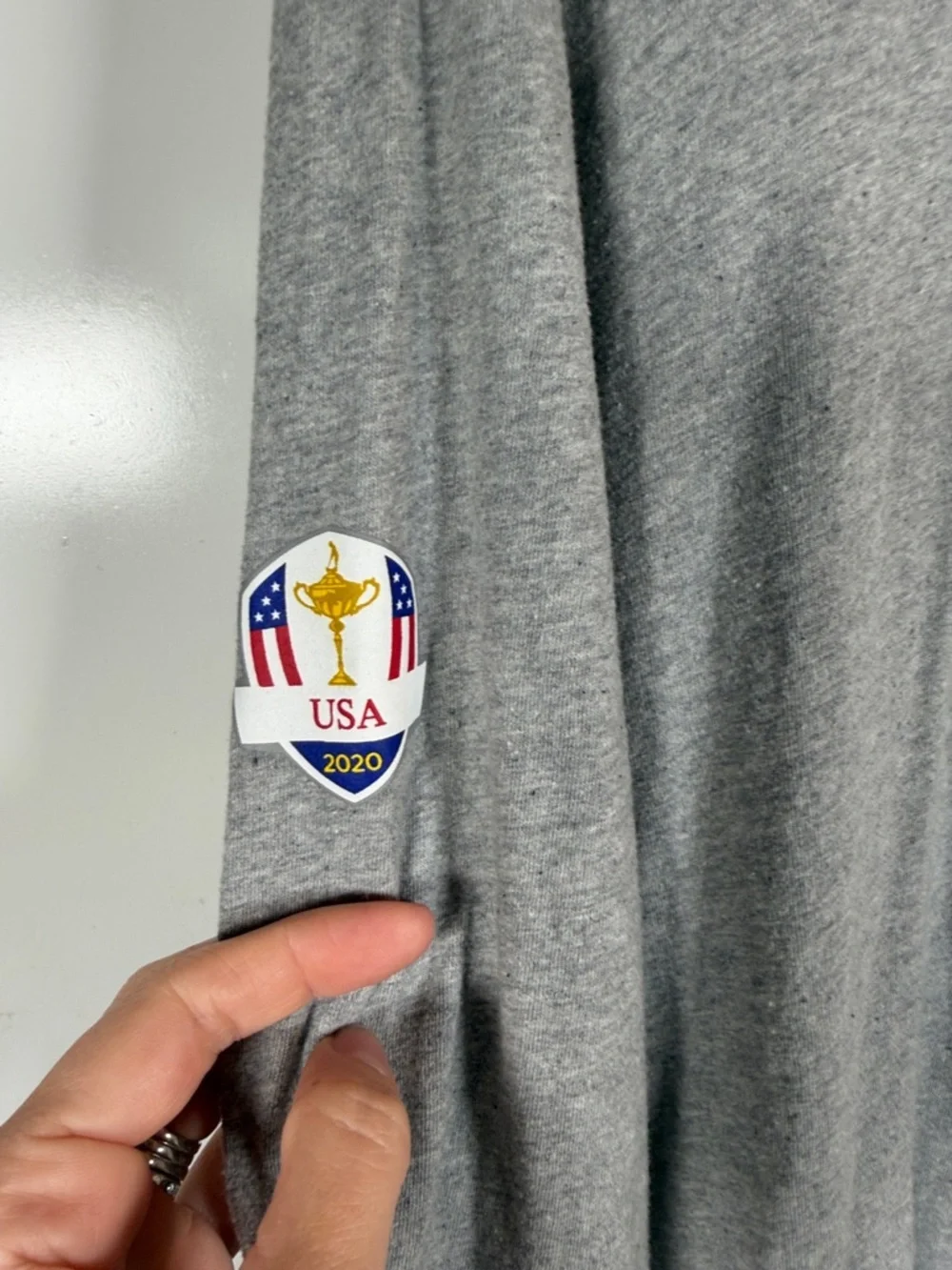 2020 Ryder Cup Bear Polo by Ralph Lauren Grey Bear Graphic Hoodie Size Large